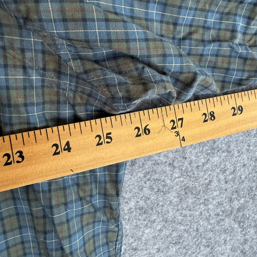 Polo by Ralph Lauren Shirt Mens 2XL Blue Green Plaid Short Sleeve Button Front - Picture 4 of 7